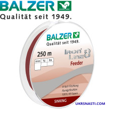 Шнур Balzer Iron Line 8x Red диаметр 0,18мм размотка 150м красный